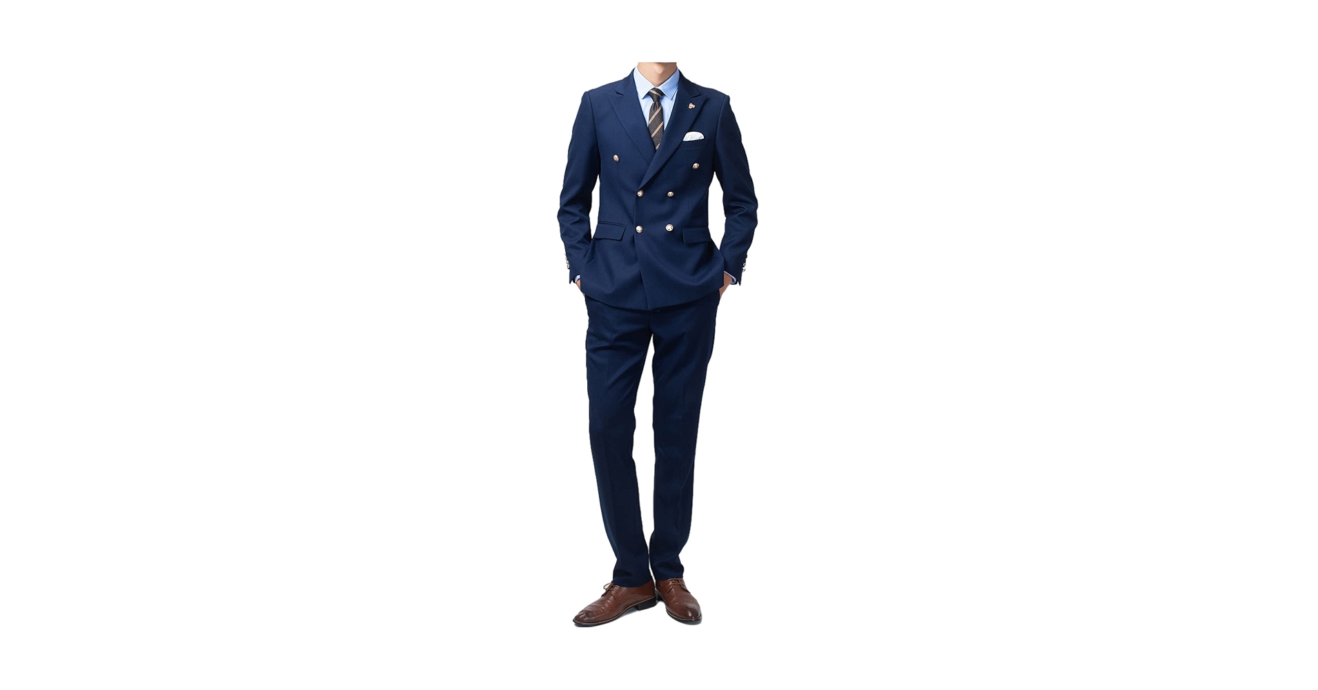 105万◆ブリオーニ【Super160's】スカイチェック◇ダブル スーツ◆52 ブリオーニ Brioni】秋冬チェック柄ダブルスーツ 52{sold out
