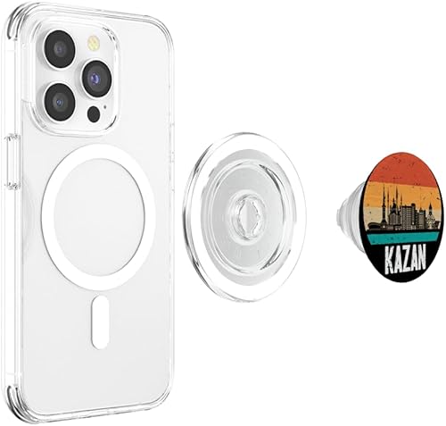 Miniatura 9 de Kazan Russia Retro Vintage Sunset Skyline Kazan PopSockets Swappable PopGrip