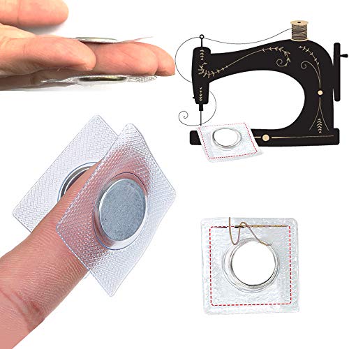 Hidden Magnetic Snap,Invisible Magnets Sew In Pvc For Thin Fabrics (Silver) (Pvc-Square) #TOP2
