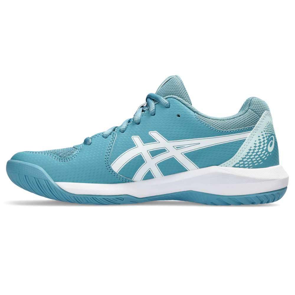 ASICS Dedicate 8 Mujer Zapatos de Tenis Blanco Plata