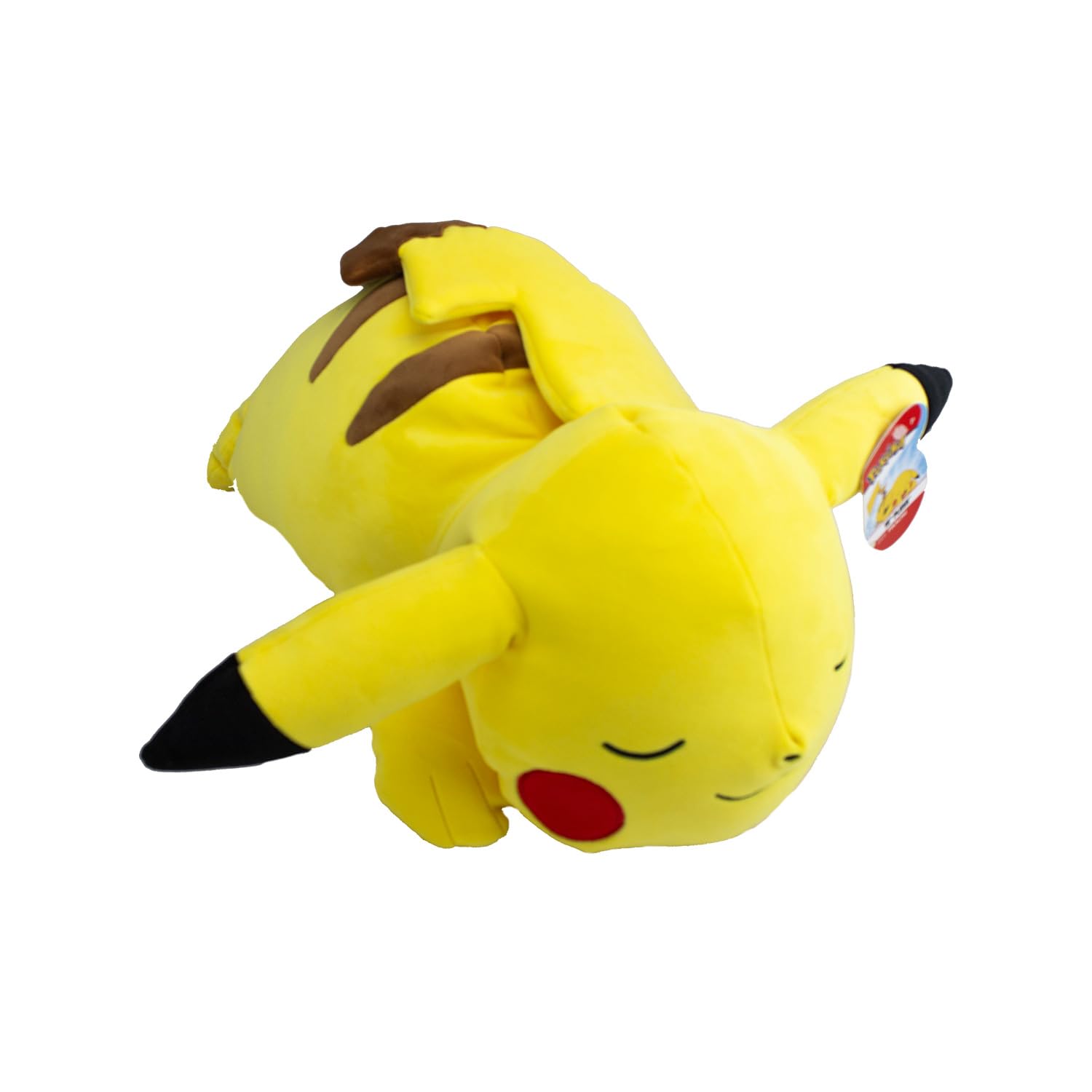 Pokémon Bandai Plüschtier Pikachu, 40 cm, schläft – Plüsch, sehr weich – WT97920