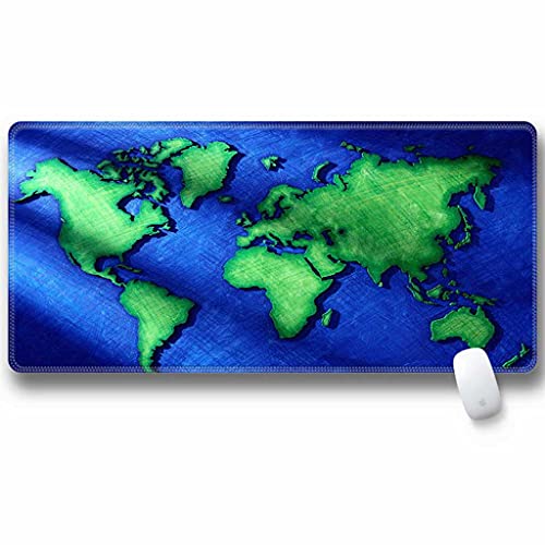 Tapis de souris XXL carte verte pour optimiser votre espace de travail PC