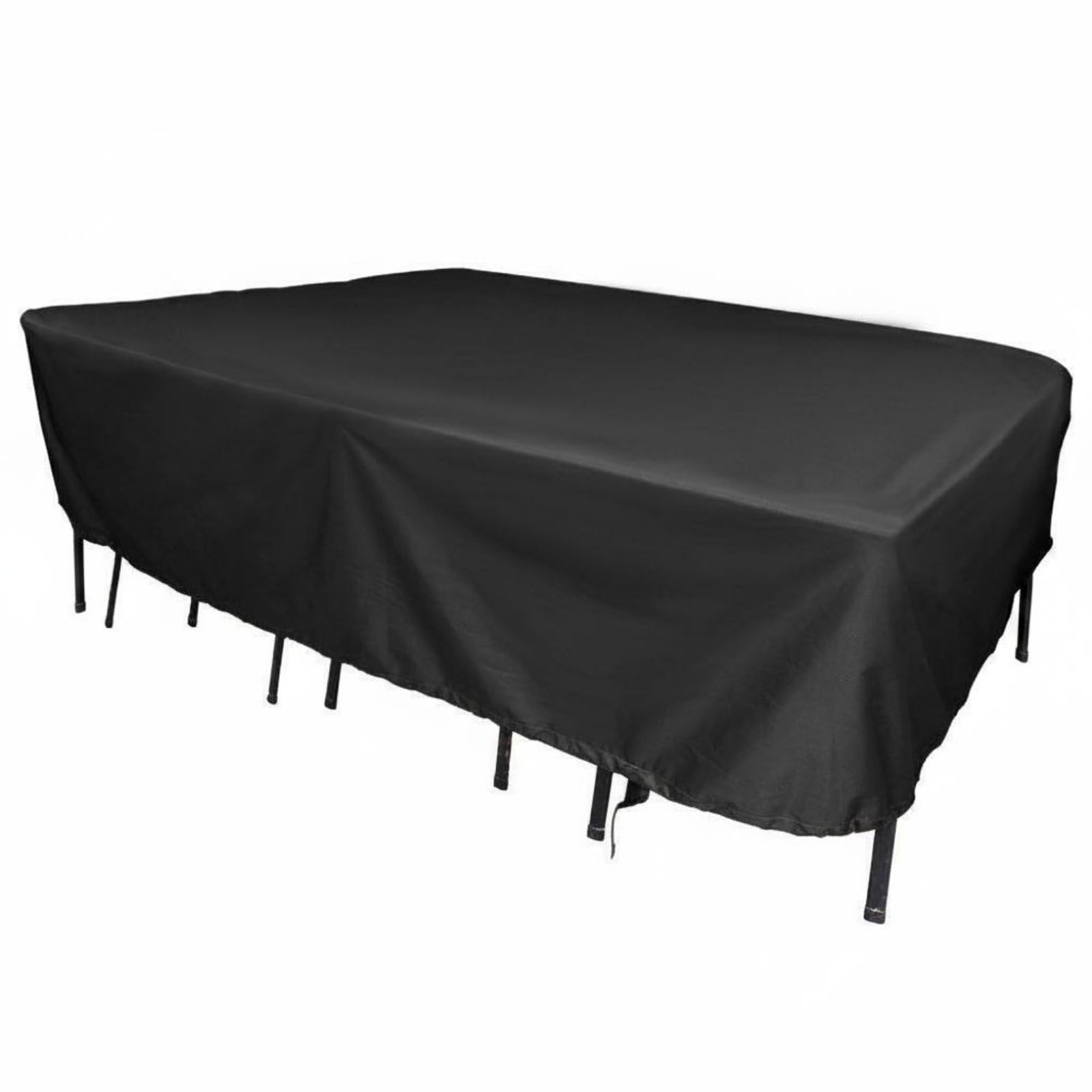 Waterproof Patio Furniture Cover Dustproof Outdoor Table Cover Protection Garden Furniture Protector, Black, 190T 200x160x70cm | Home & Garden | Yard Garden & Outdoor Living-image-6
