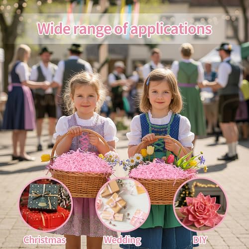 HOWAB Verpackungsmaterial Füllmaterial Geschenk für Geschenkbox: 200g Füllmaterial für Pakete Geschenkkorb Gift Box,Geschreddertes Papier Geschenkbox Füllung Deko (schwarz)