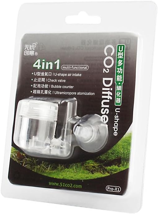 AquaNature® 4 in 1 Glass U Shape Co2 Diffuser Pro-X1