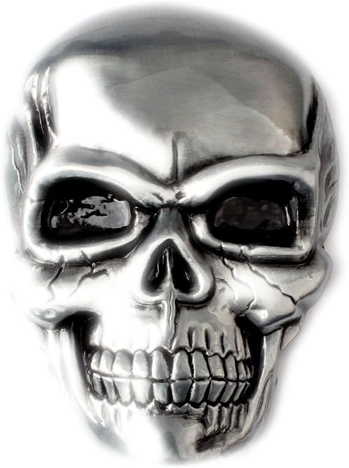 J&C Pirates Skull Belt Buckle Western Cowboy Cowgirl Motorcyclist (SK-011)