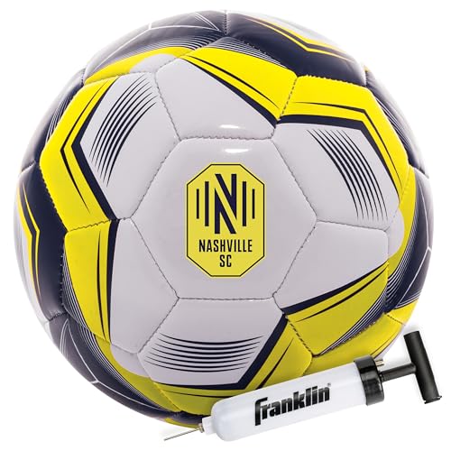 Image of Franklin Sports Official MLS Team Soccer Balls - Official Size 5 Soccer Balls - Regulation Size + Weight Soccer Ball for Kids + Adults - Boys + Girls Soccer Ball - Air Pump Included
