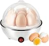 Egg Boiler Electric 7 Egg Capacity Egg Cooker with Measuring Cup, Poaching Tray, for Soft Dippy, Hard and Poached Eggs, Easy to Clean, Automatic Power-off
