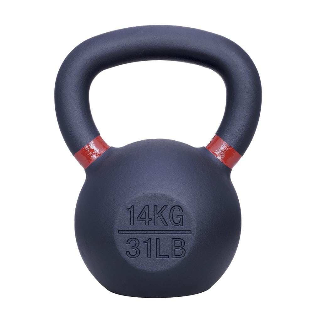 ForzaFit Kettlebell 12 Kg - Gietijzer Kettle Bell - Zwart Met Blauw 26 Lb ForzaFit Kettlebell 12 Kg - Gietijzer Kettle Bell - Zwart Met Blauw 26 Lb