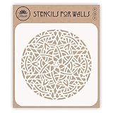 mosaico arabe vector Hecho de Mylar blanco translúcido de 7,5 o 10 mil, la película original de la plantilla no es de plástico transparente, solo se ve una vez que empieces a pintar.