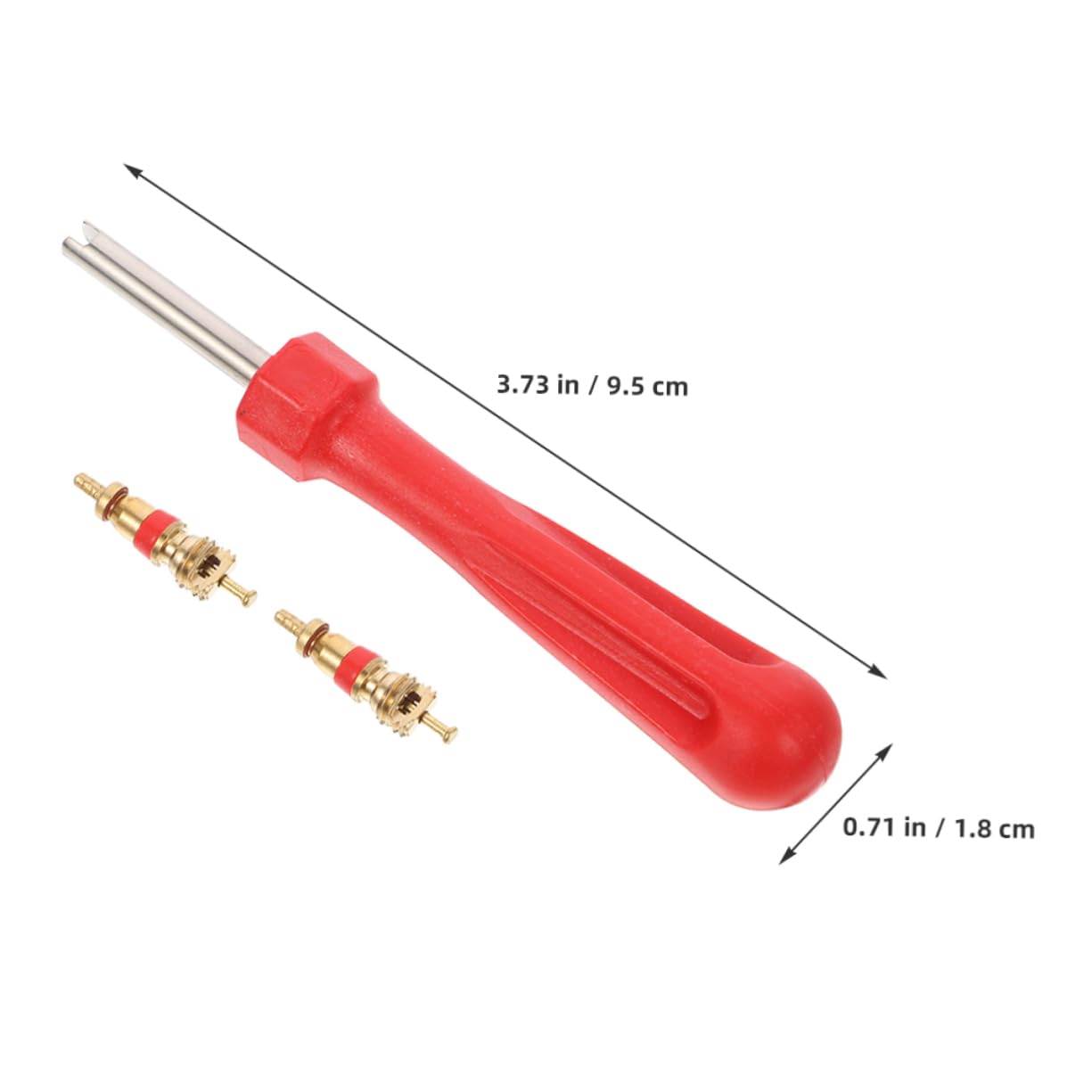 STOBAZA 1 Set Tire Valve Core Remover Tool Kit with Replacement Cores Quick Tire Maintenance for Cars Motorcycles and Bicycles Ensures Airtight Seal and Enhanced Efficiency