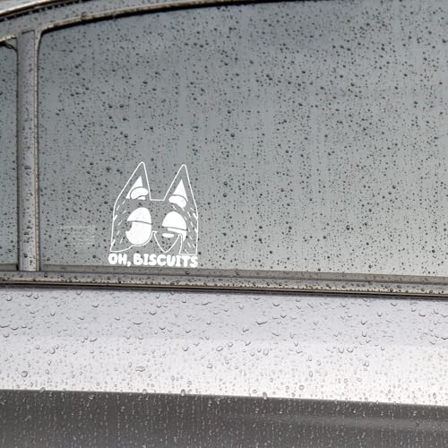 Image of 5pcs OH, Biscuits Car Decal Sticker for Truck Bumper Window Vehicles (6x7)