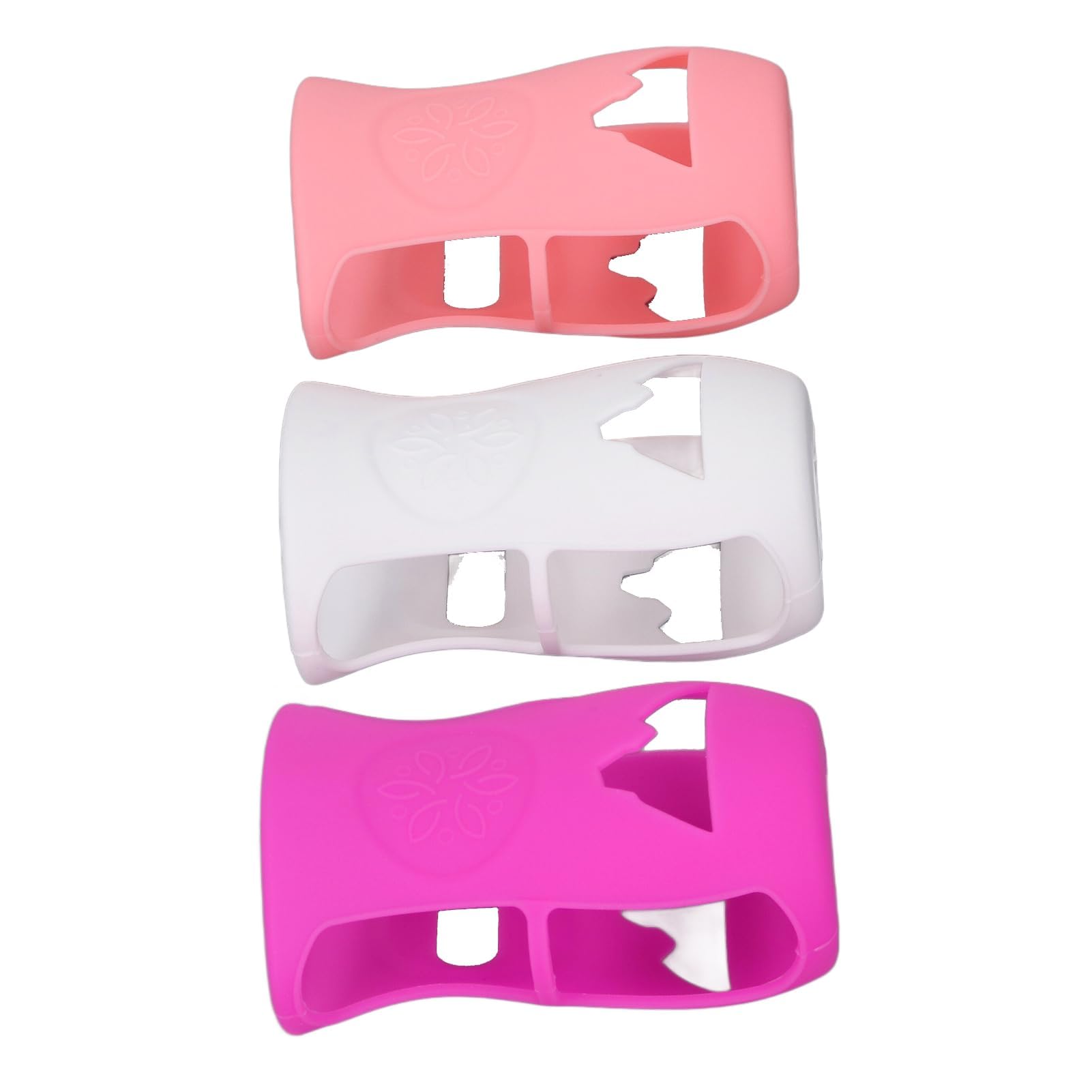 Custodia in Silicone per Biberon da 240 Ml Custodia Morbida in Silicone Infrangibile per Biberon in Vetro da 8 Once con Isolamento e Protezione Lavabile in (Bianco+Rosa+Viola)