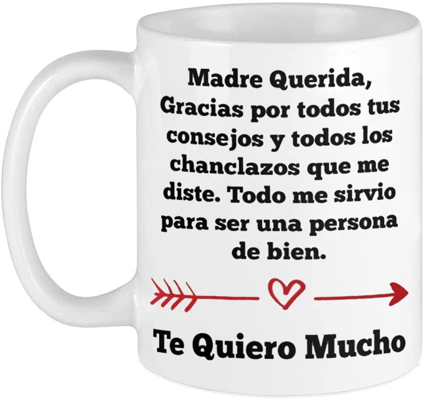 Cuson Querida mamá Este es un regalo para mamá. Taza de café divertida de 11 oz para el Día de la Madre.