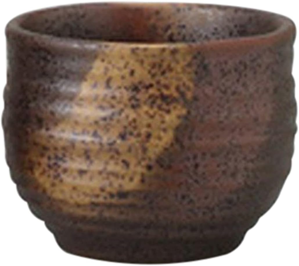せともの本舗 Set of 10, Bizen Style Gui Cups, 2.3 x 1.9 inches (5.8 x 4.8 cm), 2.8 fl oz (70 cc), 2.8 oz (80 g), Liquor Pot, Restaurant, Commercial Use, Japanese Tableware,