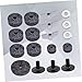 Totority Cymbal Replacement Accessories Set Felt Washers Nuts Pads Sleeves for Drum Kit Grey