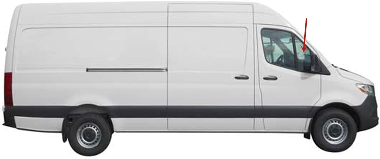 Passenger Right Side Front Vent Window Vent Glass Compatible with Dodge Sprinter/Mercedes-Benz Sprinter/Freightliner Sprinter 2007-2018 Models