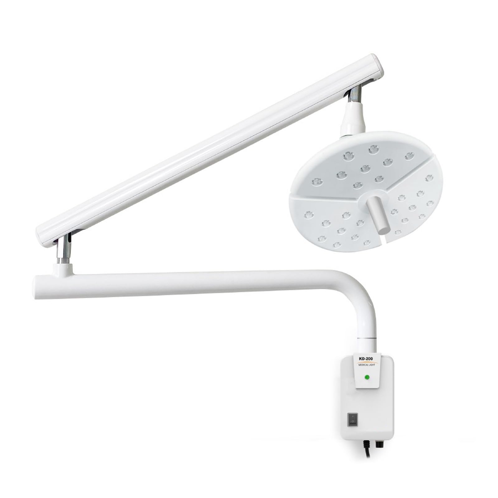 Lampada Odontoiatrica A Parete da 50 W con 27 Fori, Lampada Senza Ombre, Luminosità Regolabile con Interruttore Touch E Braccio di Bilanciamento con Rotazione A 180°