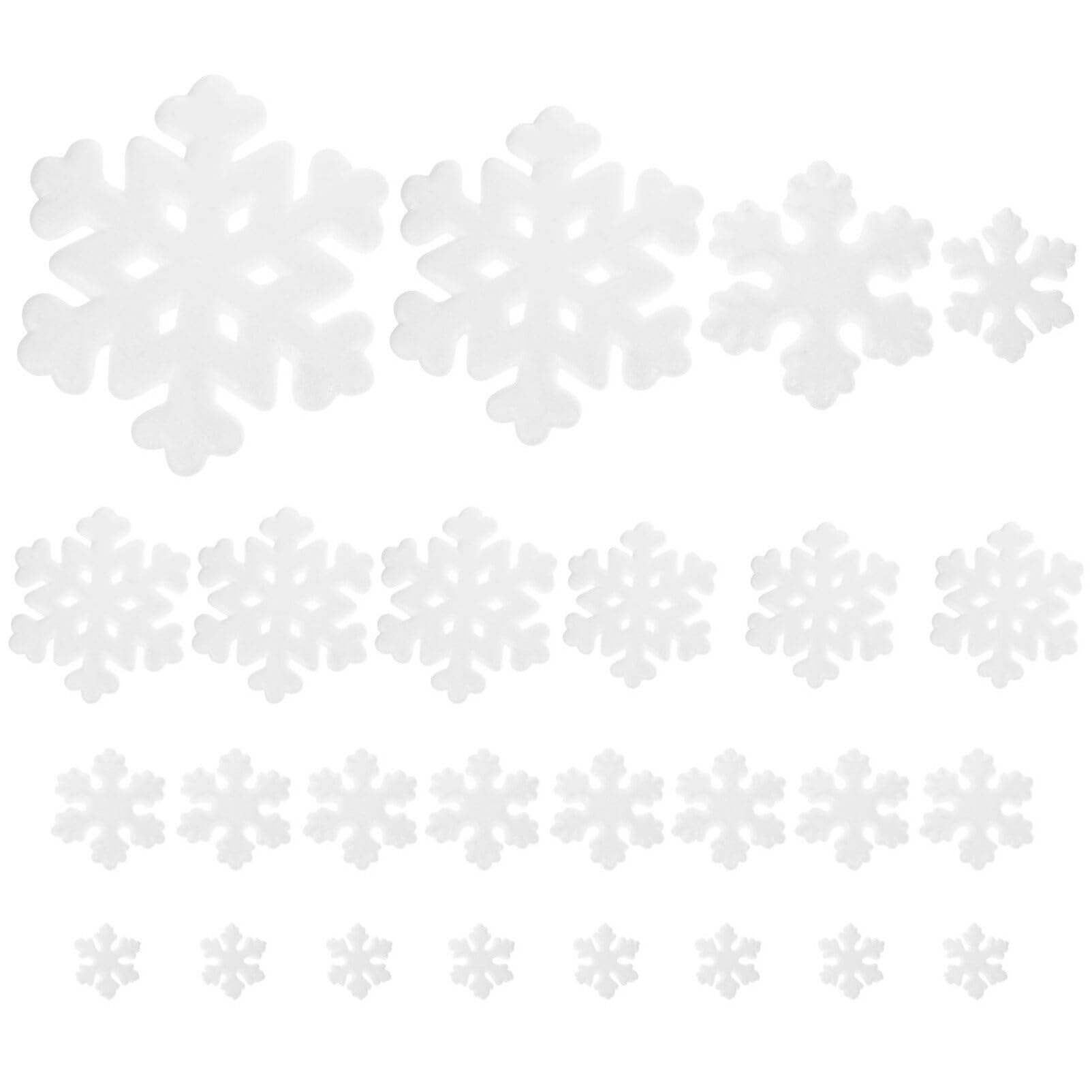PRETYZOOM 22stücke Schaumstoff Schneeflocken zum Aufhängen Weihnachtsbaumanhänger Weihnachtsdeko mit Schneeflocken Hängende Ornamente für Weihnachtsfeier