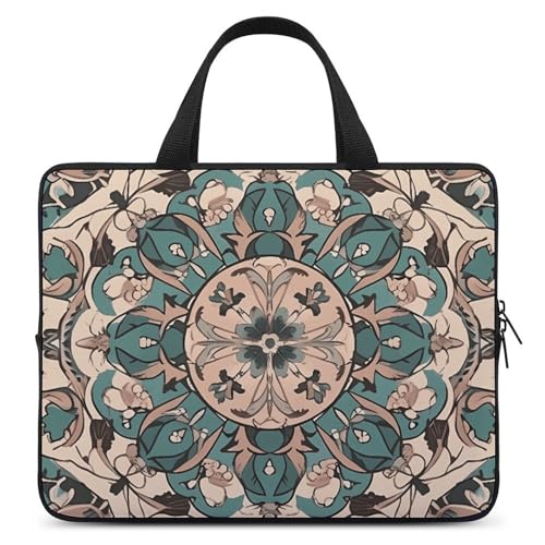 Sac bandoulière portable 12 pouces imprimé cercles sacoche mixte