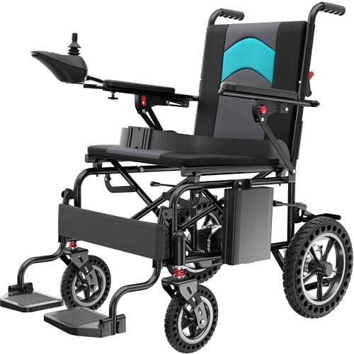 Lightweight Electric Wheelchair 38lbs, Foldable Motorized Wheelchair for Seniors, 15