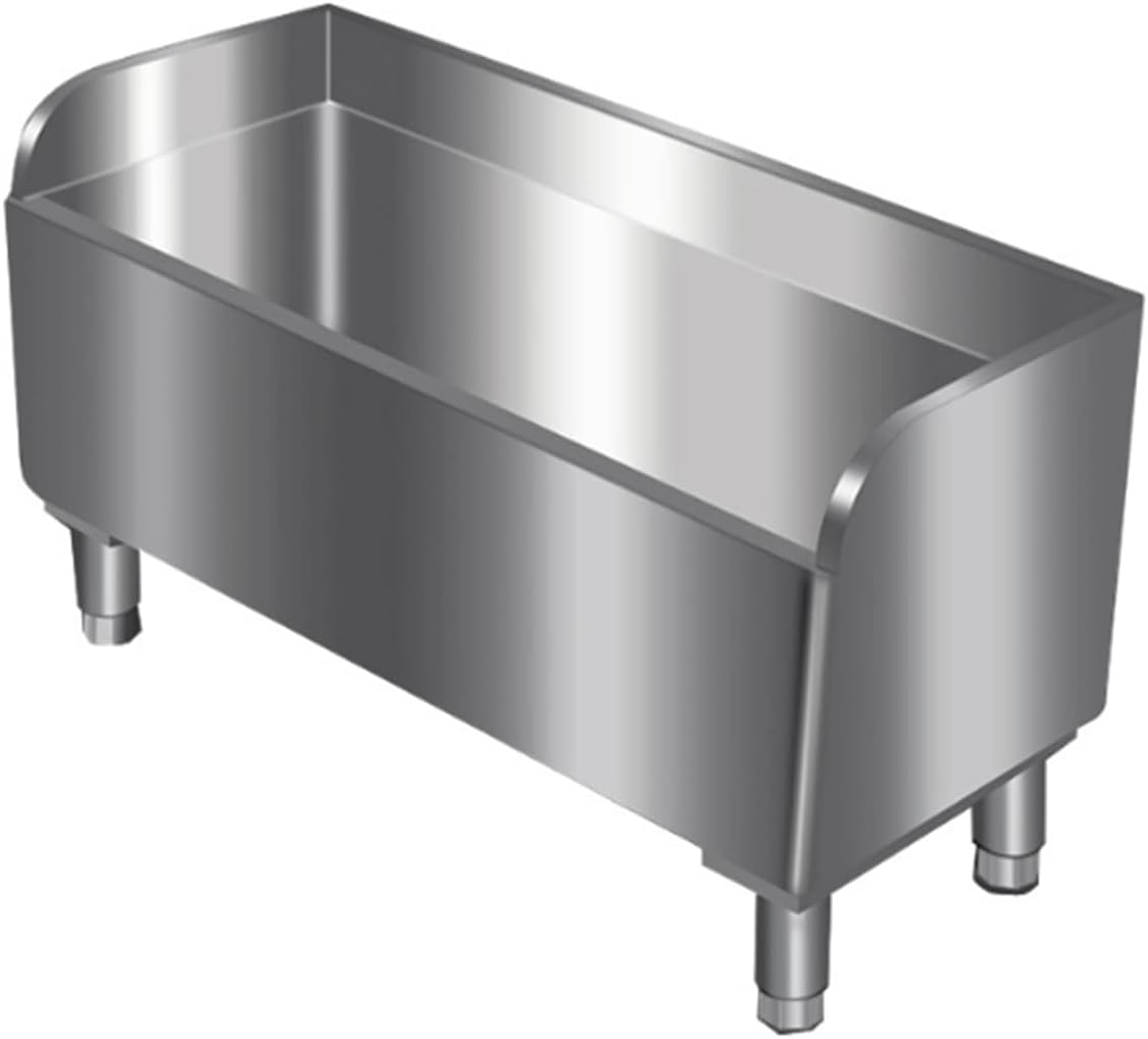 Commercial Floor Mop Sink Stainless Steel Mop Service Basin,Utility Tub Mop Bucket Laundry Room Slop Sink mop Sink with Drainage Holes & Pipes,for Kitchen/Restaurant/Business,100x41x55cm