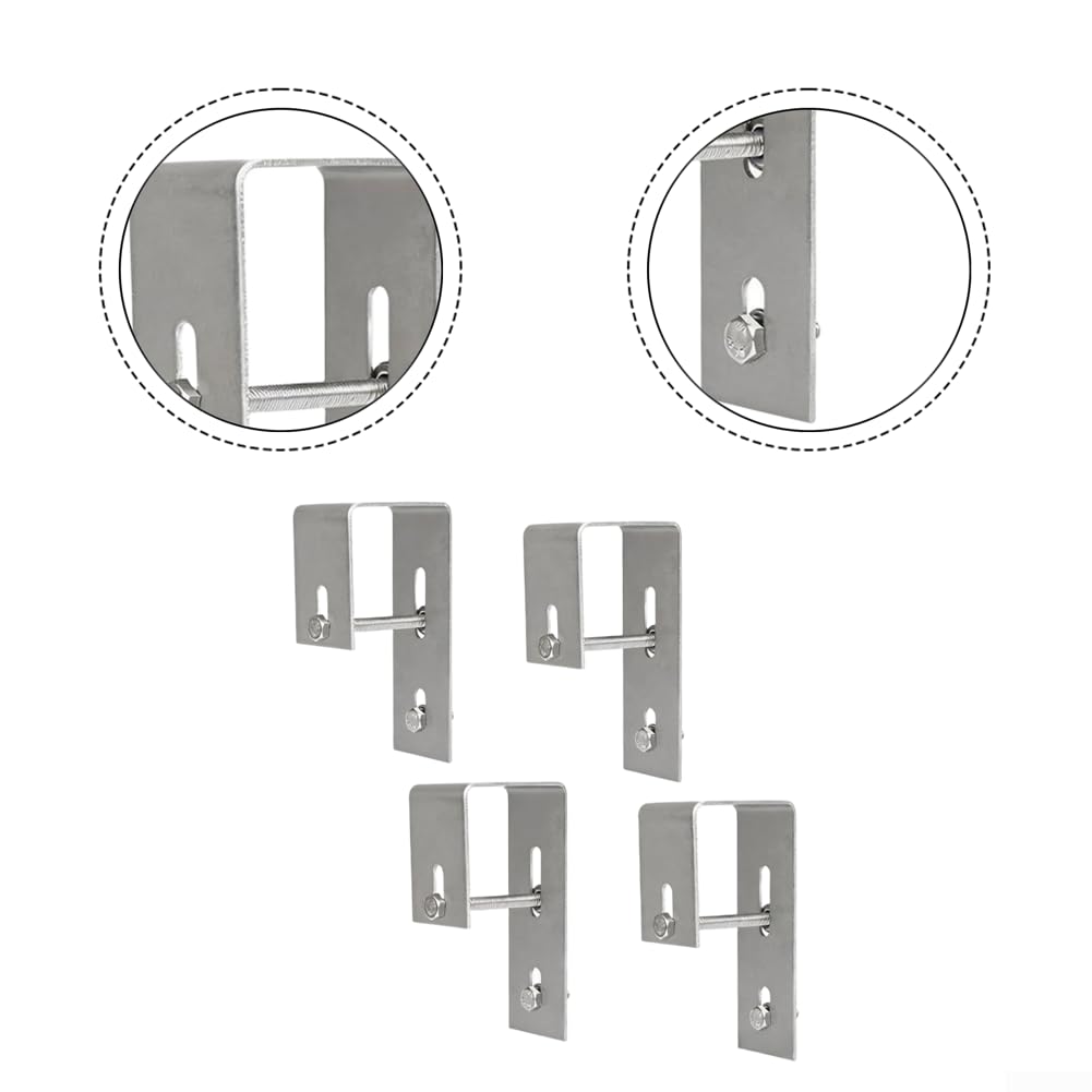 Kit Montaje Panel Solar para Acero Inoxidable 4 Piezas Kit Montaje