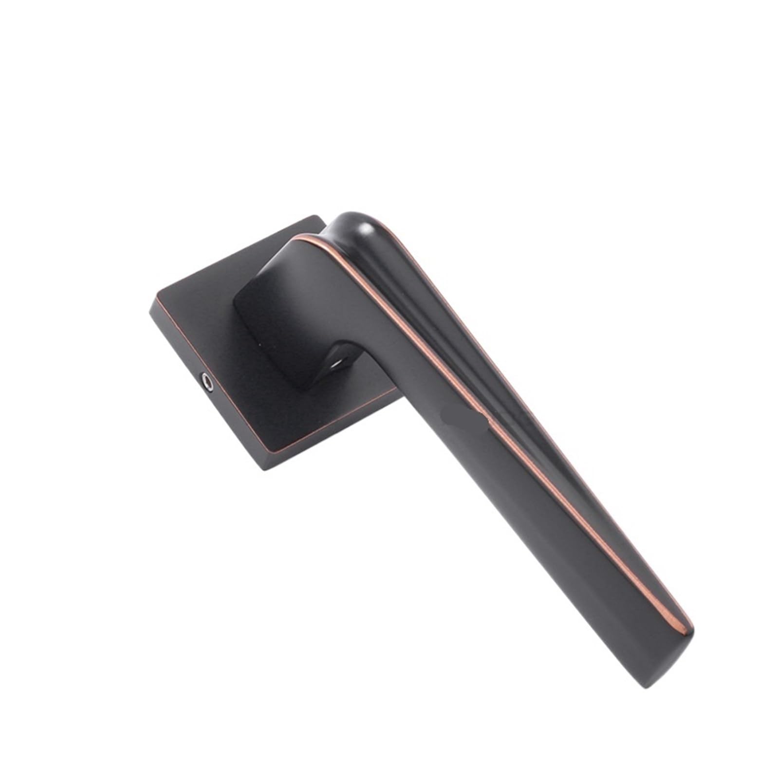 NYRXRYTCA Bedroom Kitchen Wooden Door Handle zinc Alloy Indoor Silent Door Lock(D32 S902 Black Red Ancient Silent)