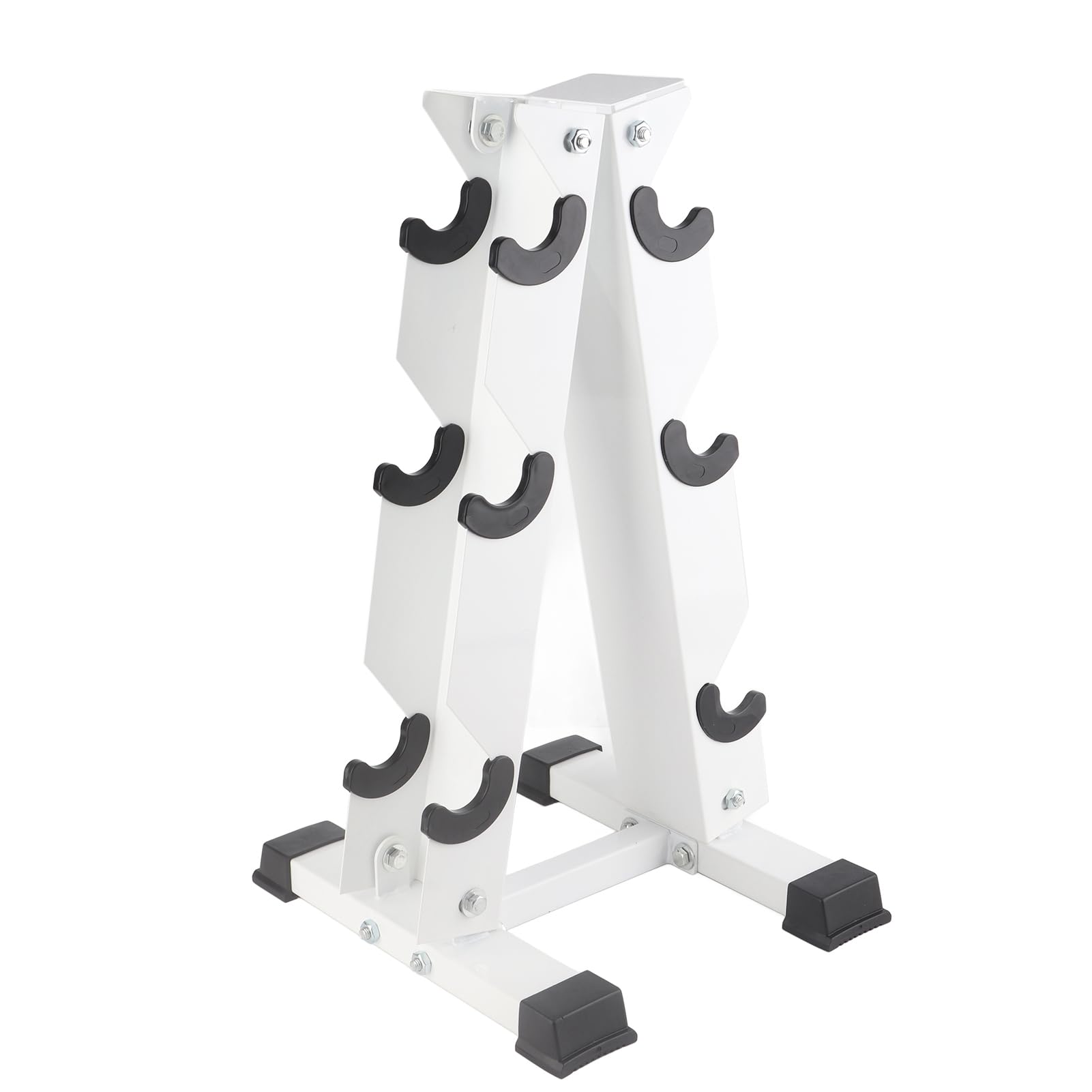 Rastrelliera per Manubri, Supporto per Supporto per Stoccaggio Manubri Una Staffa per Organizer per Rack di Supporto per Manubri a Forma di 3 Livelli