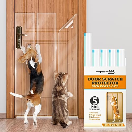 FTSTC Pacote com 5 protetores de porta de arranhões para cães – 12,7 x 119,4 cm x 21 cm, protetor de