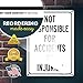 Not Responsible For Accidents Or Injuries Sign, 10x14 Inches, Rust Free .040 Aluminum, Fade Resistant, Made in USA by My Sign Center