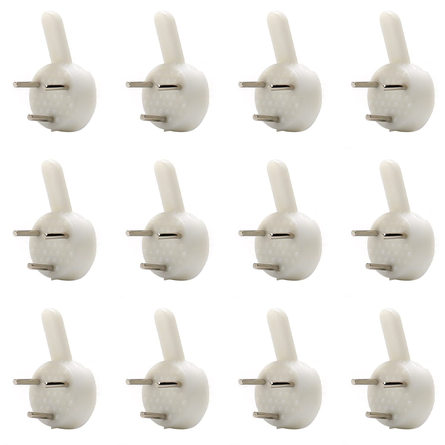 Aicosineg Hardwall Hanger Mount Non-Mark Hook Photo Picture Frame Hanger for Fasteners Wooden Doors Concrete Hooks Wall Wallpaper Walls Hardware White Tone 80pcs
