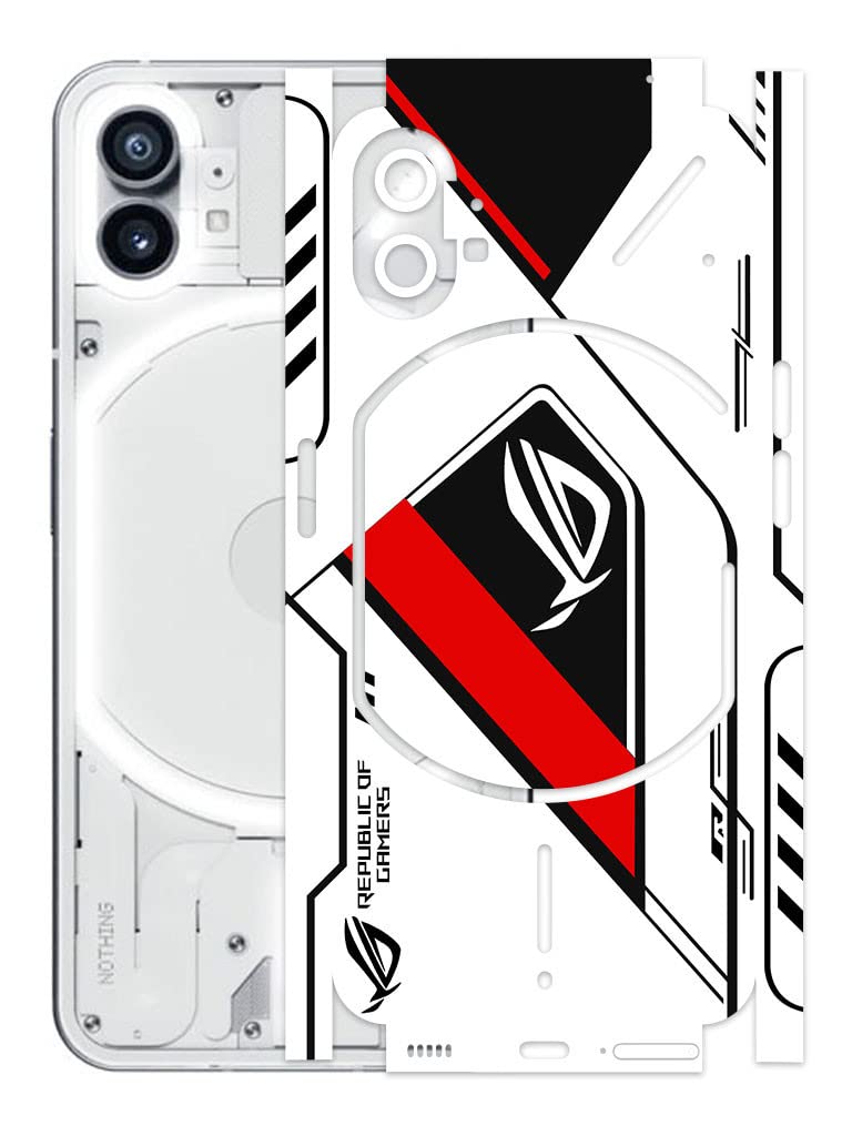 Atodds for Nothing Phone 1 Mobile Back Skin Rear Screen Guard Protector Film Wrap (Coverage for Back+Camera+Sides) (Rog Red) (B0BQYZMJQ2) Amazon Price History, Amazon Price Tracker