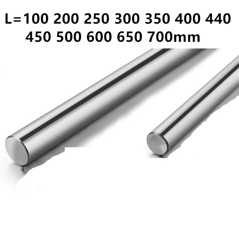 Arbre Linéaire Trempé Chromé, Diamètre 6/8/10/12 Mm, Acier C45/GCr15, Tige De Guidage Haute Précision, 250(8mm(2 Pcs),250mm)