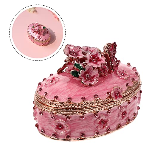 Boîte à bijoux rétro BESTYASH coffret vintage pour bagues et colliers
