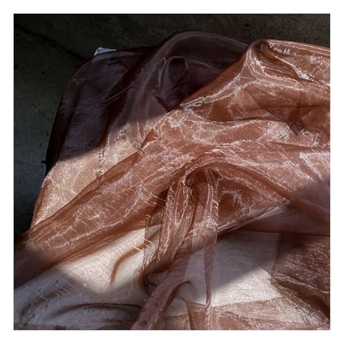 Tissu en organza brillant de 1m50 x 5m au mètre pour couture et robe de mariée