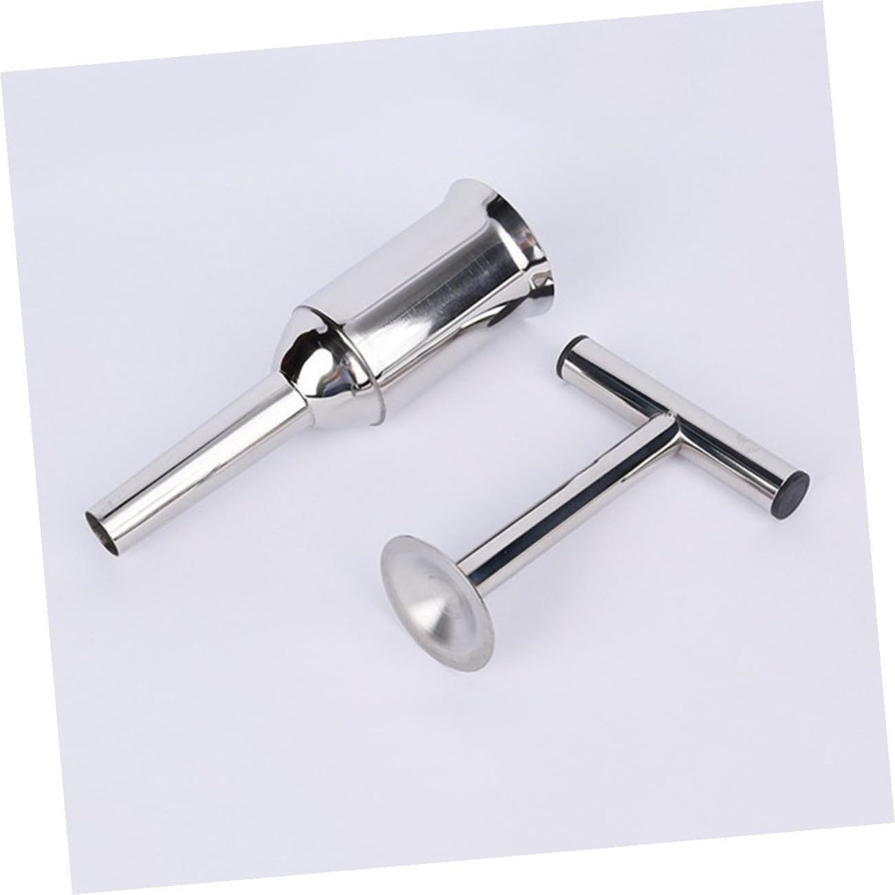 Stainless Steel Sausage Stuffer Kit Large Heavy Duty Meat Filler with Filling Tubes for Home Kitchen Sausage Making and Meat Grinding