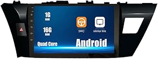 Android 10 Autoradio Car Navigation Stereo Multimedia Player GPS Radio 2.5D Touch Screen forToyota Corolla 2013-2016 Quad Core 1GB Ram 16GB ROM