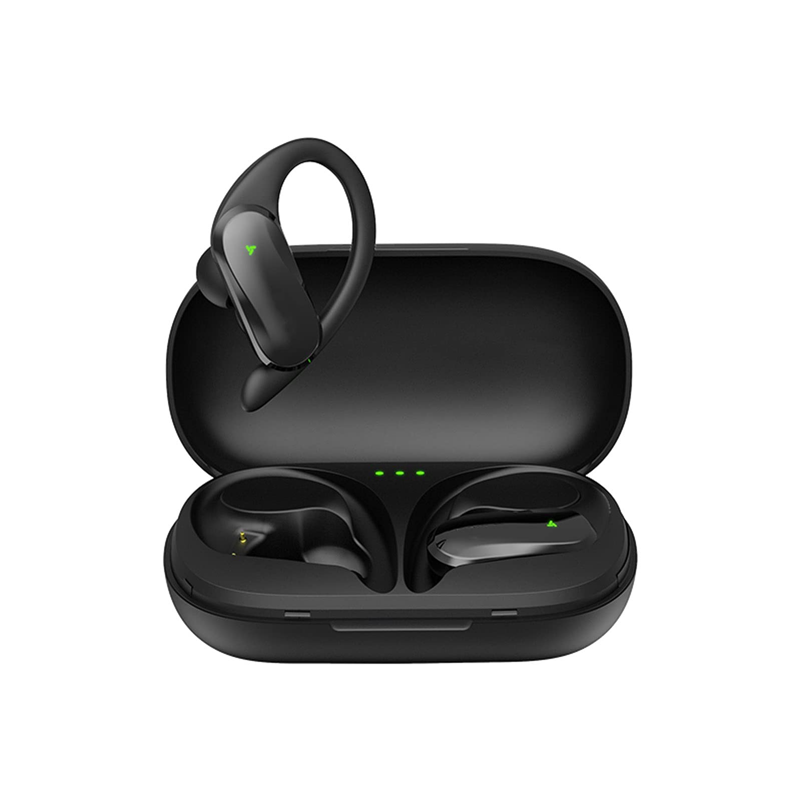 Cuffie wireless Bluetooth 5.0 True Wireless Sport Auricolari in-ear impermeabili Auricolari Touch Control Deep Bass Cuffie con ganci per le orecchie per allenamento in palestra
