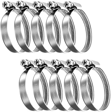 Jeboler Lot 50 Collier De Serrage Inox 304 Réglable 8-50mm – Set Complet Anti-Rouille Pour Auto, Jardin, Piscine & Industrie !