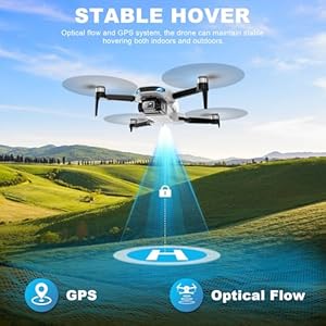 User enjoying stable hover and GPS auto-return features of the 2K HD GPS Drone outdoors.