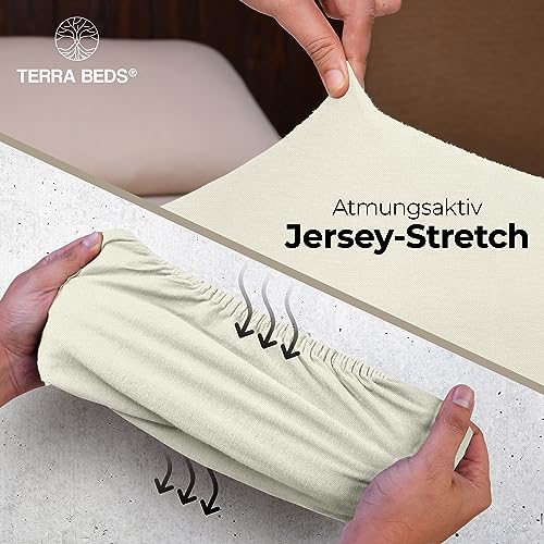 Terra Beds Premium Fitted Sheet 70 x 140 cm - 160 g/m² - 100% Oeko-Tex Cotton Jersey Children's Fitted Sheet - Available in 10 Colours - Image 3