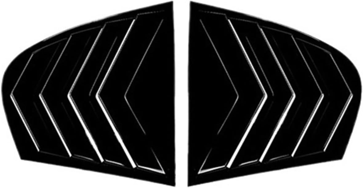 Cover Trim Window Louver Side Vent Trim Compatible for BMW 5 Series E60 2004-2010 Replacement Gloss Black