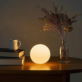COPU 6-Inch LED Glowing Orb Ball Light - Rechargeable Waterproof IP65 Globe Lamp, Dimmable Remote Mood Light for Pool Bedroom Patio Kids
