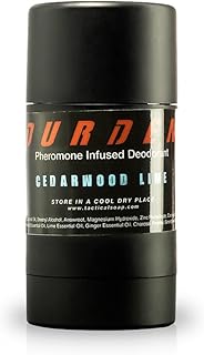 Durden Natural Deodorant for Men - Pheromone Infused, Aluminum Free, Cedarwood Scent