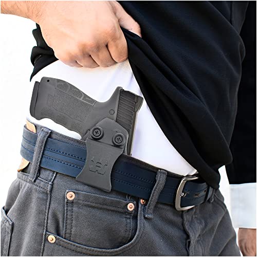 Kydex Iwb Black Gun Holster | Inside The Waistband Guns Holsters For Concealed Carry | Reinforced Case Clip For Strong Retention | Kydex Holster Hq For Fast Access | Fits For Sar 9 9Mm #TOP4