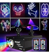 DJ Laser Light with 3D Full Color Animation, Sound Activation, DMX512, Professional - Perfect for...