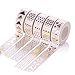 Produktbild Wishwin 5 Rolls 15mm*10m Diy Adhesive Washi Gold Stamping style for Scrapbooking Tapes