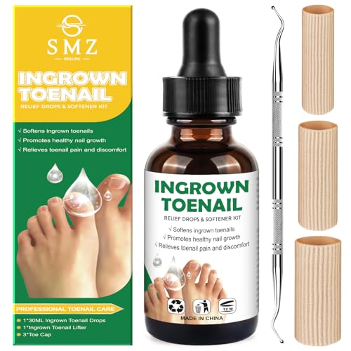 Ingrown Toenail Treatment: Ingrown Toenail Removal Kit - Ingrown Toenail Tool for Men Women - Ingrown Toenail Corrector Drops - Ingrown Toenail Remover - Effective Solution for Ingrown Toenails - 30ml