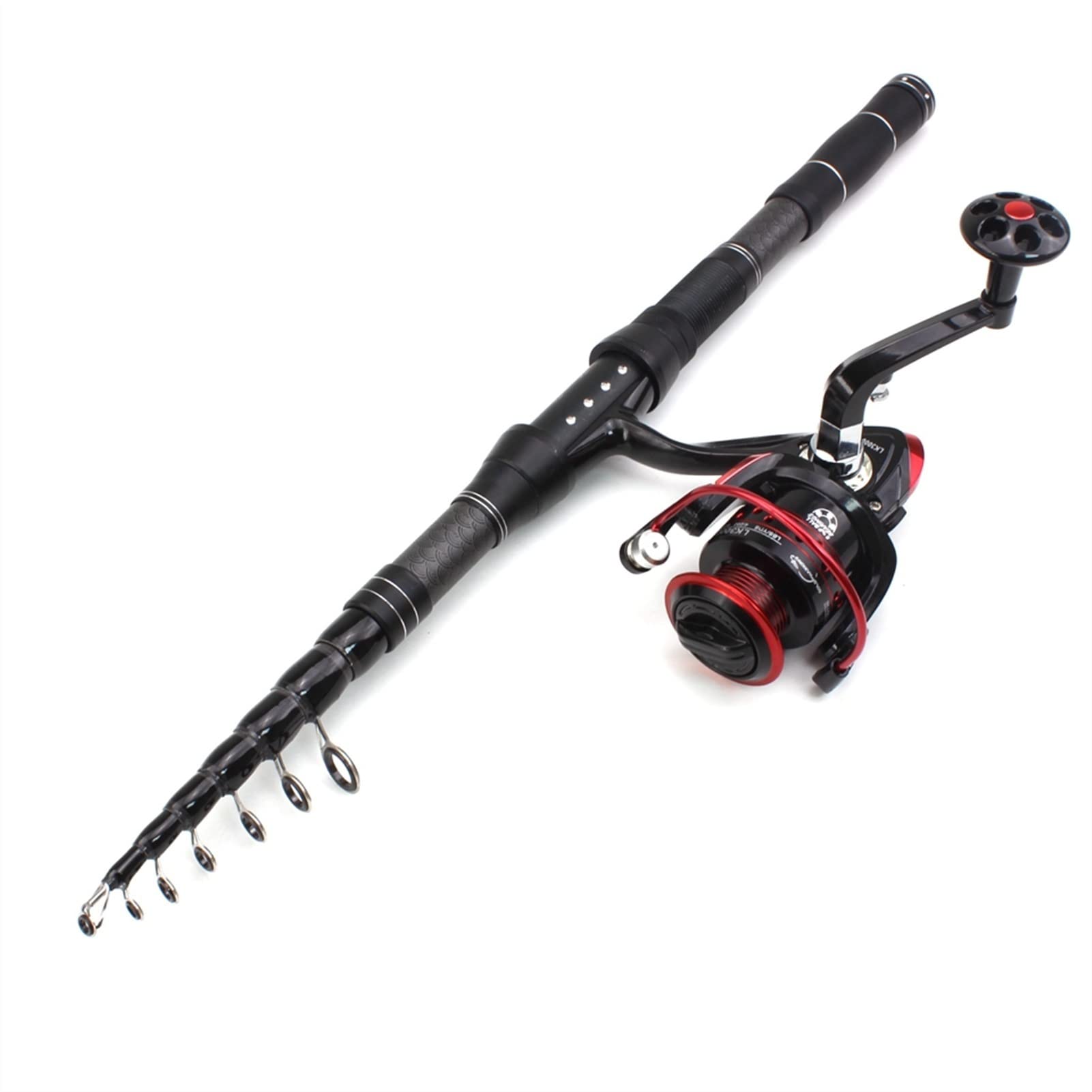 best folding fishing rod – High Carbon fiber Fishing Rod, Portable Fishing Handle Collapsible ...